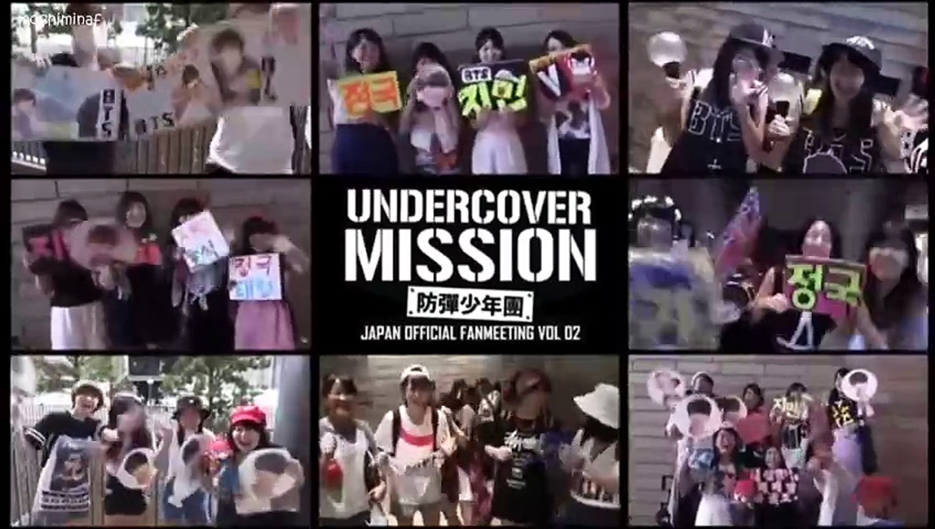 BTS Undercover Mission Japan Official Fan meet in Osaka Film