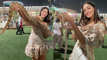 Isha Ambani Twins Birthday Celebration पर Ananya Pandey Snake Inside Photos Troll, “सांपों के साथ”