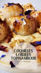 Coquilles saint jacques topinambour