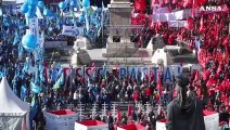 Sciopero, 60mila lavoratori in piazza del Popolo a Roma