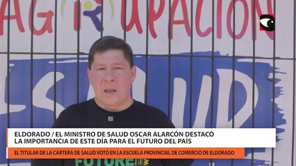 Eldorado: El ministro de Salud Oscar Alarcón destacó la importancia de este día para el futuro del país