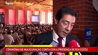 intervenção do presidente Rui Costa na casa do Benfica de Satanrém
