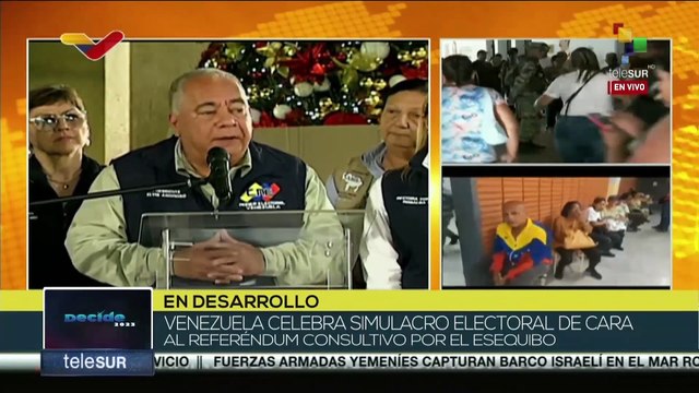 Presidente del CNE de Venezuela elogia participación y unidad del pueblo en simulacro del referendo