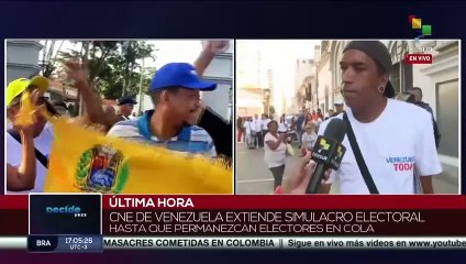 Download Video: Venezuela: Extienden simulacro electoral hasta que prevalezcan electores en cola