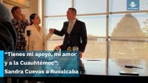 Derraman miel, Sandra Cuevas expresa su apoyo y amor a Ruvalcaba tras su renuncia al PRI