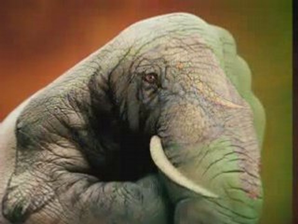 de l'art sur les mains