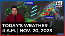 Today's Weather, 4 A.M. | Nov. 20, 2023