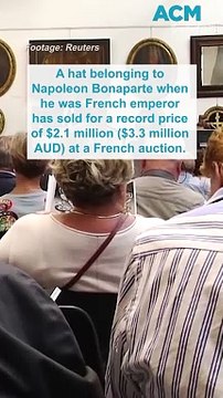 Napoleon's hat fetches record $2.1m at auction