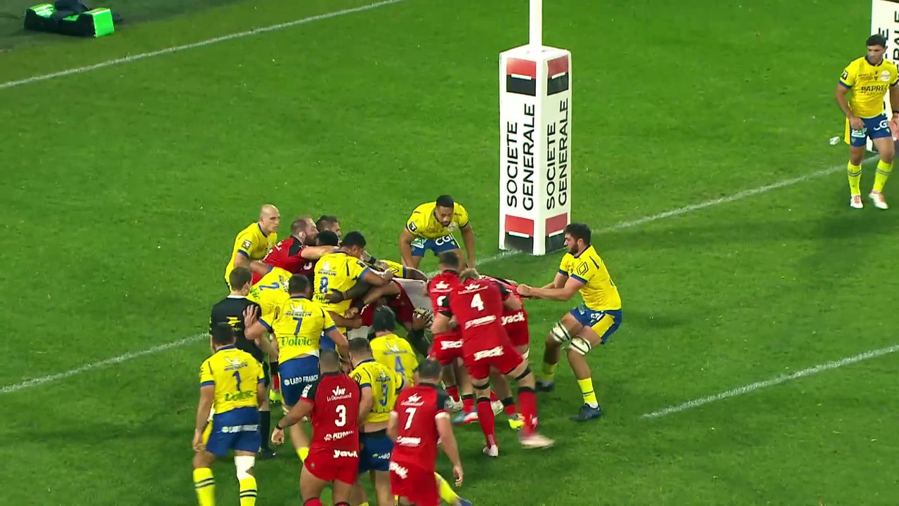 TOP 14 - Essai de Jules COULON (RCT) - ASM Clermont - RC Toulon
