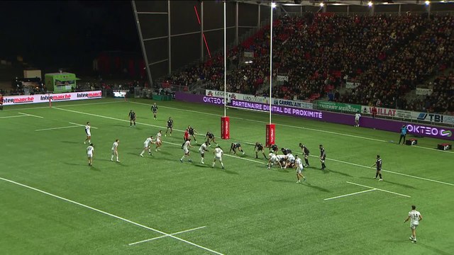 TOP 14 - Essai de Maxime GOUZOU (LOU) - Oyonnax Rugby - LOU Rugby