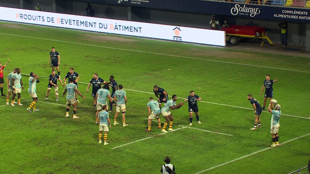 TOP 14 - Essai de pénalité (USAP) - USA Perpignan - Montpellier Hérault Rugby