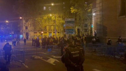 Escasa asistencia en la 17ª noche de manifestaciones en Ferraz