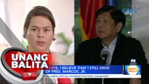 VP Sara Duterte: I believe that I still have the trust of Pres. Marcos, Jr. | UB