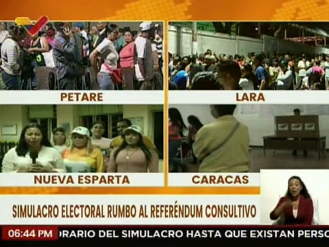 Nueva Esparta | Ciudadanos continúan con su masiva participación en el simulacro electoral