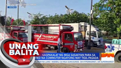 Manila DRRMO, nagpakalat ng mga sasakyan para sa mga stranded na commuter ngayong may tigil-pasada | UB