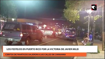Los festejos en Puerto Rico por la victoria de Javier Milei