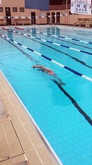 Merv swimming in 2000 (filmed by his son)