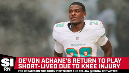 De'Von Achane's Return Cut Short by Knee Injury 🏈