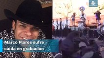 ¡Lo tiró su caballo!, Marco Flores de la banda 