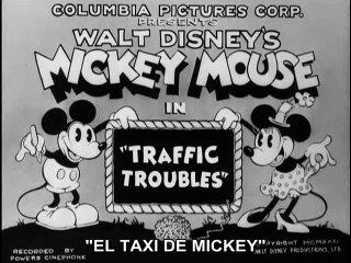 Mickey Mouse 1931   Traffic Trouble   El Taxi de Mickey Eng+Sub