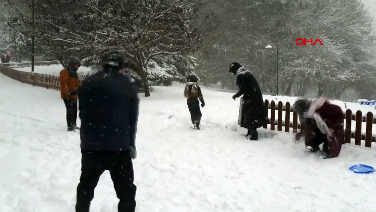 Bolu'da Abant Gölü ve Gölcük Tabiat Parkı Karla Kaplandı