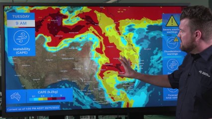 Widespread rainfall and severe thunderstorms on the way