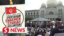 Protest at Palace of Justice ahead of Kelantan syariah criminal enactment ruling