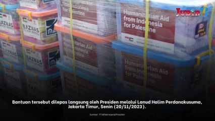 Indonesia Kirim 21 Ton Bantuan Kemanusiaan Tahap 2 untuk Warga Palestina di Jalur Gaza