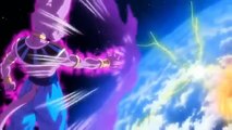 Vegeta catches Goku, Beerus gets tired,with SSJ God Goku, Goku vs Beerus English Dub   super saiyan