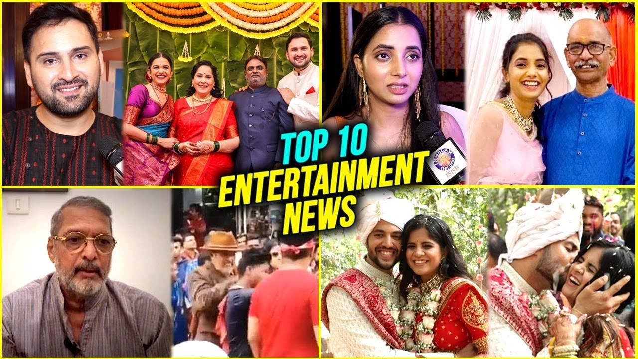 Top 10 Entertainment New | Prasad & Amruta's Wedding | Nana Patekar | Jhimma 2