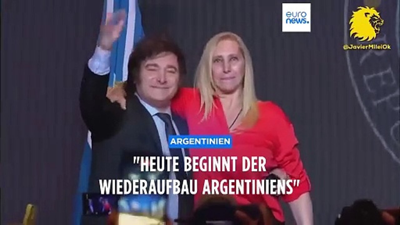 Rechtspopulist Javier Milei gewinnt Präsidentschaftswahl in Argentinien
