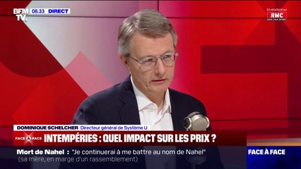 Dominique Schelcher, directeur général de Système U, estime que les tempêtes auront un impact sur les récoltes et sur les prix des produits frais