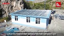 Adıyaman'da 14 adet çelikten köy evinin yapımına başlandı