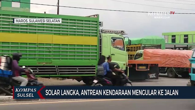 Solar Langka, Antrean Kendaraan Mengular ke Jalan