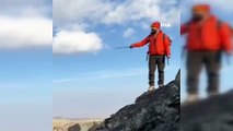 Van'da dağcılar Tendürek Dağı'na tırmandı