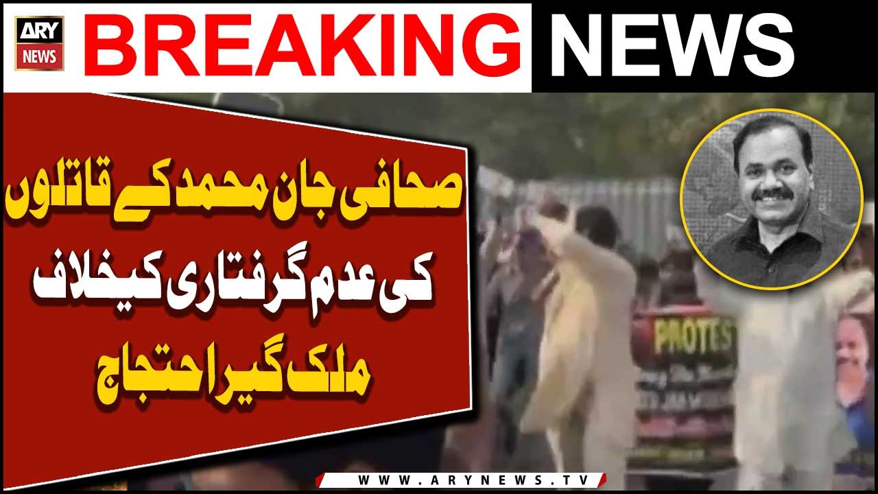 Nationwide protest against non-arrest of journa...