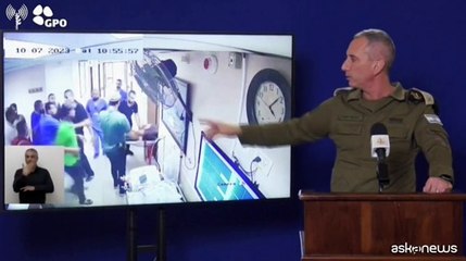 下载视频: M.O., Idf: video con ostaggi a ospedale Shifa a Gaza il 7 ottobre