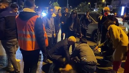 Antalya'da Otomobilin Çarptığı Yayanın Ölümü Güvenlik Kamerasında