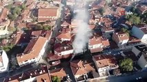 Edirne'de yangın 3 katlı binaya sıçradı
