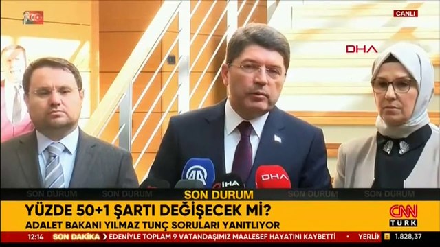 Son dakika... Yüzde 50+1 şartı değişecek mi? Bakan Tunç'tan açıklama