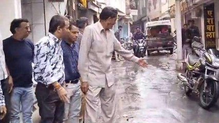 मंदसौर: सराफा बाजार में नालियों का पानी रोड पर, जवाबदार नहीं दे रहे ध्यान