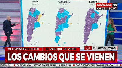Milei presidente: así quedó conformado el mapa político del país
