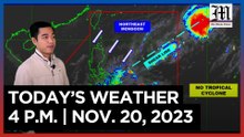 Today's Weather, 4 P.M. | Nov. 20, 2023