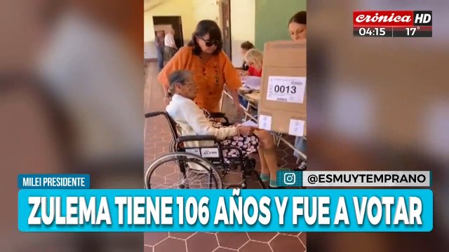Elecciones 2023: tiene 106 años y decidió ejercer su deber cívico