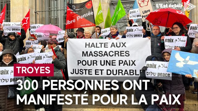 300 personnes ont manifesté pour la paix ce samedi 18 novembre à Troyes