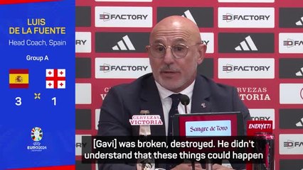 Gavi 'totally broken' after horror injury