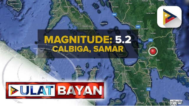Katimugang bahagi ng Samar, niyanig ng magnitude 5.2 na lindol