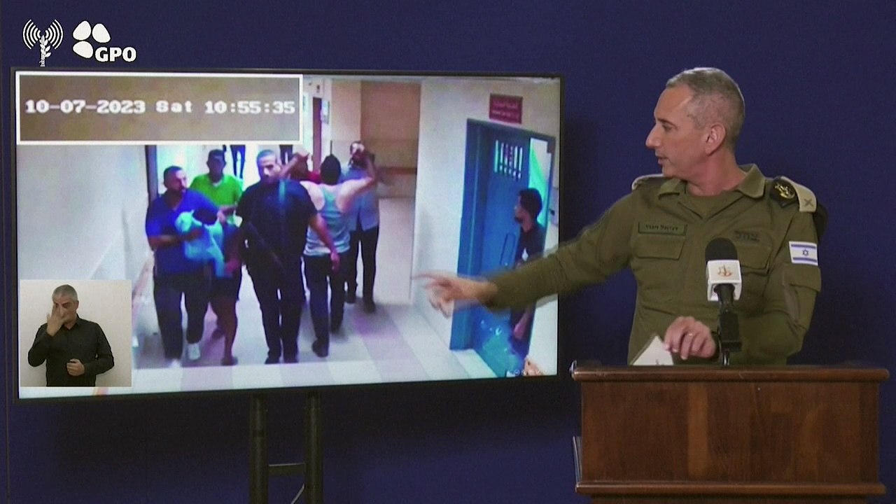 Israels Armee zeigt Bilder von mutmaßlichen Geiseln in Klinik