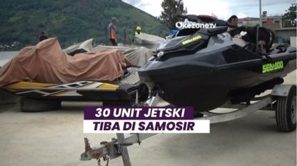 Jelang Aquabike World Championsip 2023, 30 Unit Jetski Tiba di Danau Toba