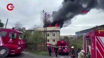 Arnavutköy’de fabrika yangını